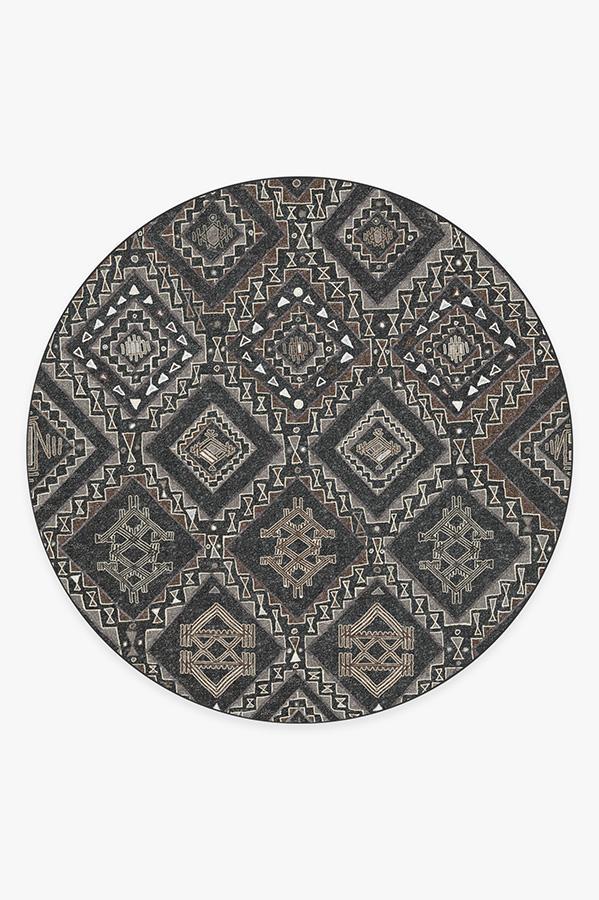 Lunja Lava Rock Rug 8' Round | Stain-Resistant
