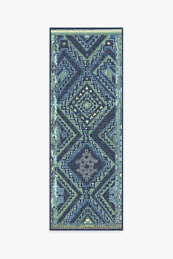 Lunja Midnight Rug 2.5'x10' | Stain-Resistant