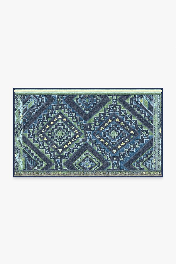 Lunja Midnight Rug 3'x5' | Stain-Resistant