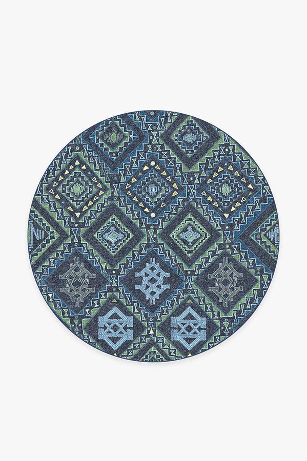 Lunja Midnight Rug 6' Round | Stain-Resistant