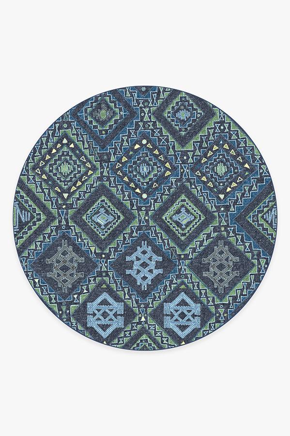 Lunja Midnight Rug 8' Round | Stain-Resistant