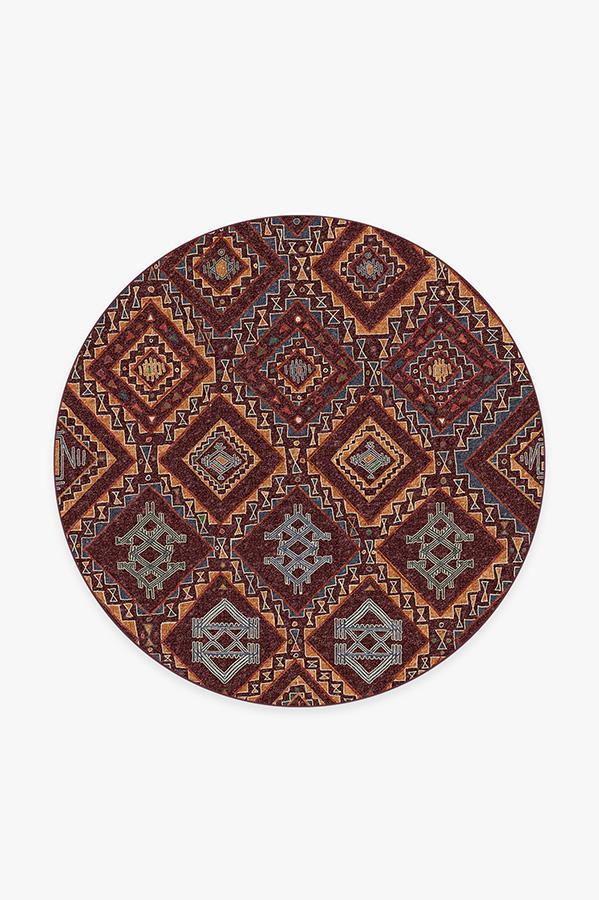 Lunja Plum Rug 6' Round | Stain-Resistant