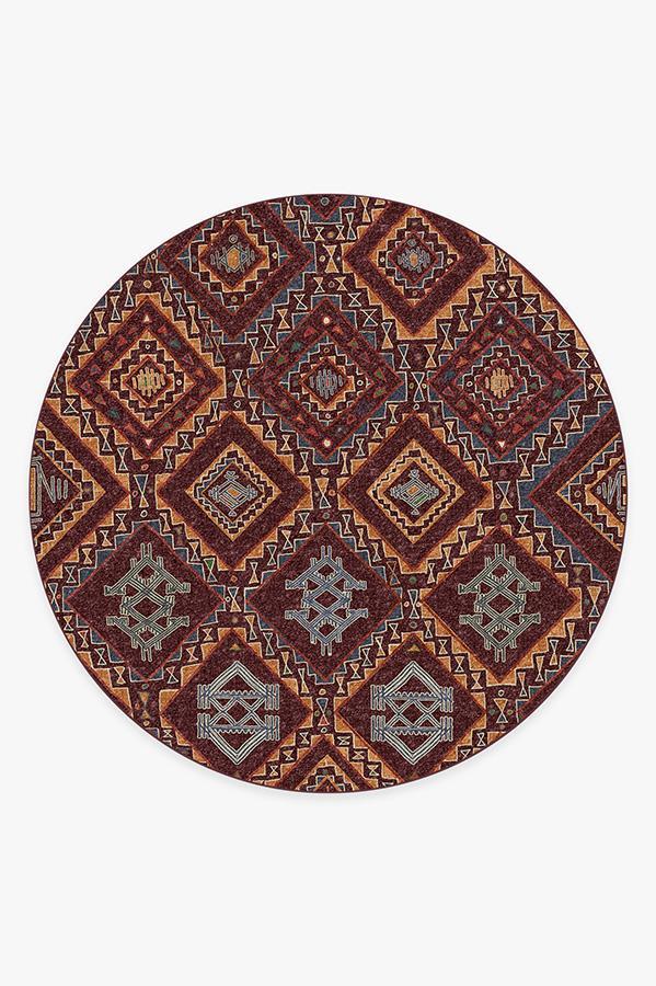 Lunja Plum Rug 8' Round | Stain-Resistant
