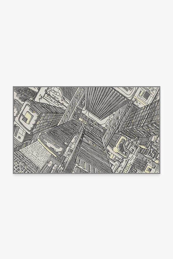 Lux Grey Rug 3'x5' | Stain-Resistant