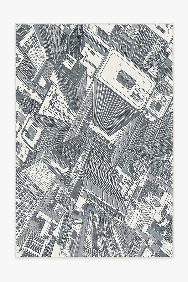 Lux Slate Blue Rug 6'x9' | Stain-Resistant