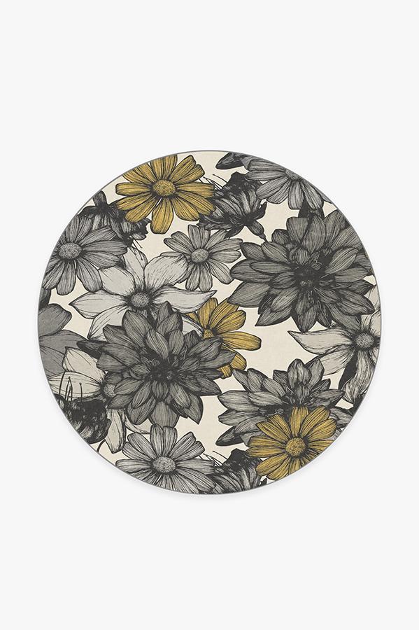 Mae Grey Rug 6' Round | Stain-Resistant
