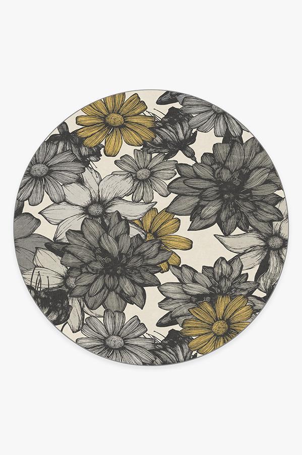 Mae Grey Rug 8' Round | Stain-Resistant
