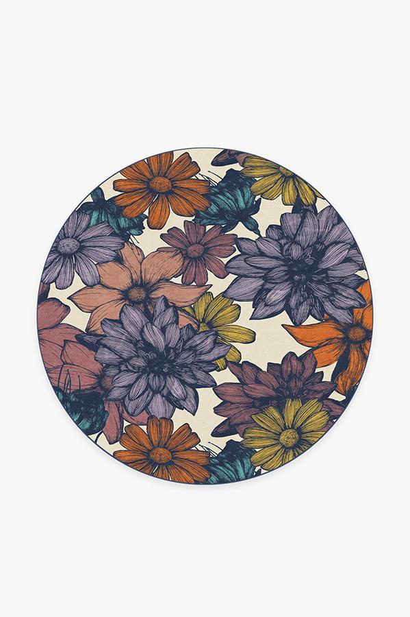 Mae Multicolor Rug 6' Round | Stain-Resistant