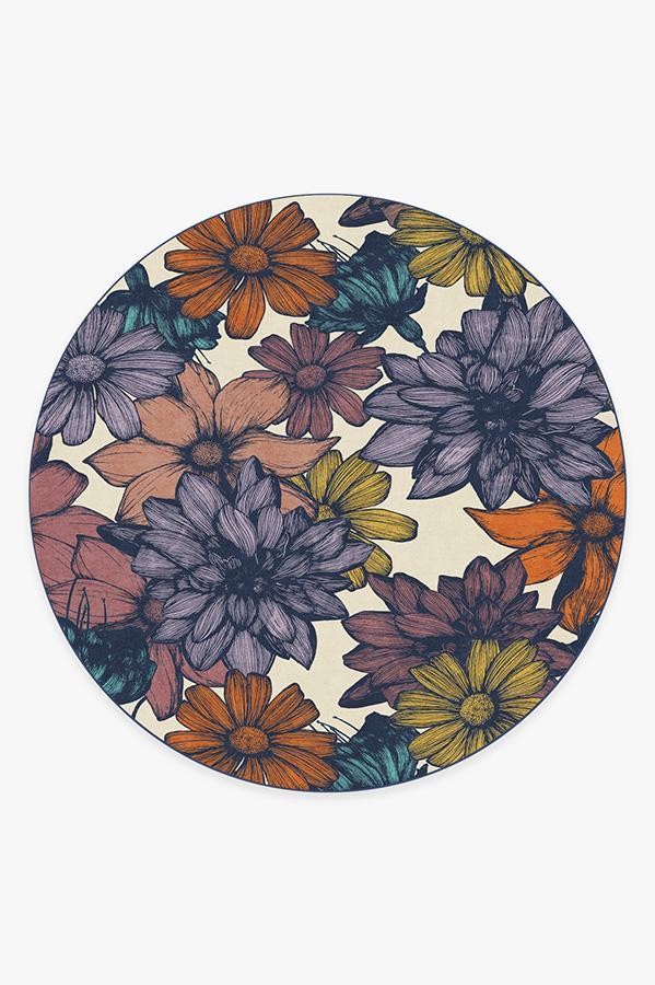 Mae Multicolor Rug 8' Round | Stain-Resistant