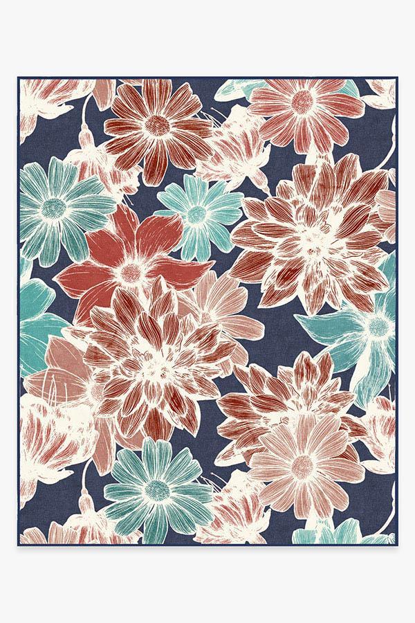 Mae Navy Rug 8'x10' | Stain-Resistant