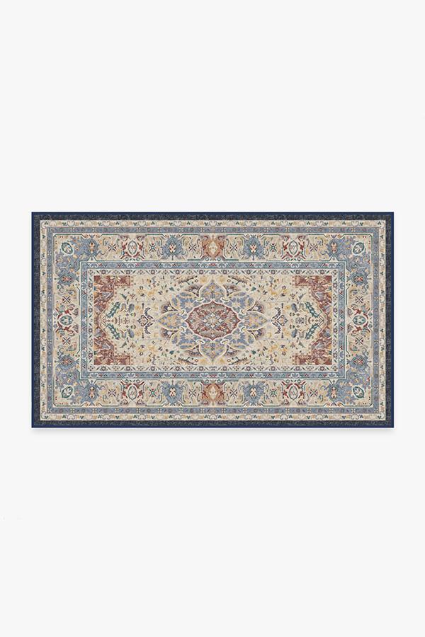 Malileh Heriz Saffron Rug 3'x5' | Stain-Resistant