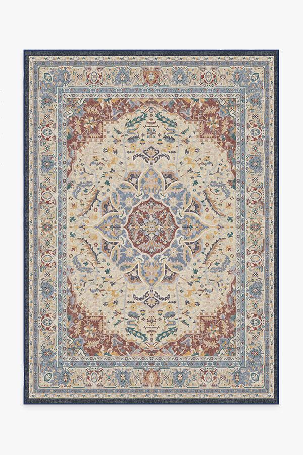 Malileh Heriz Saffron Rug 5'x7' | Stain-Resistant