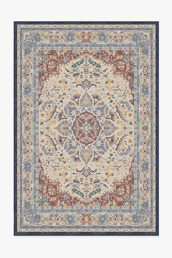 Malileh Heriz Saffron Rug 6'x9' | Stain-Resistant