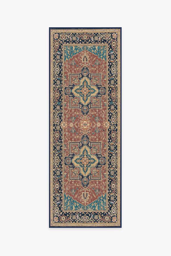 Maral Heriz Burgundy Rug 2.5'x7' | Stain-Resistant