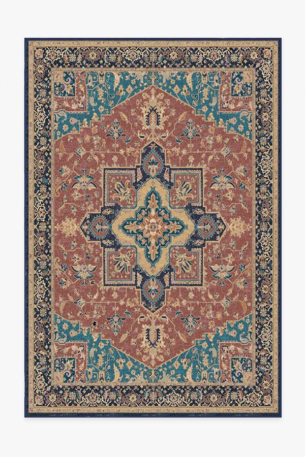 Maral Heriz Burgundy Rug 6'x9' | Stain-Resistant