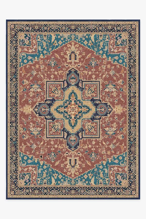 Maral Heriz Burgundy Rug 9'x12' | Stain-Resistant