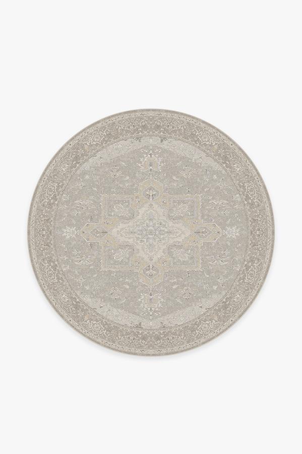 Maral Heriz Creme Rug 6' Round | Stain-Resistant
