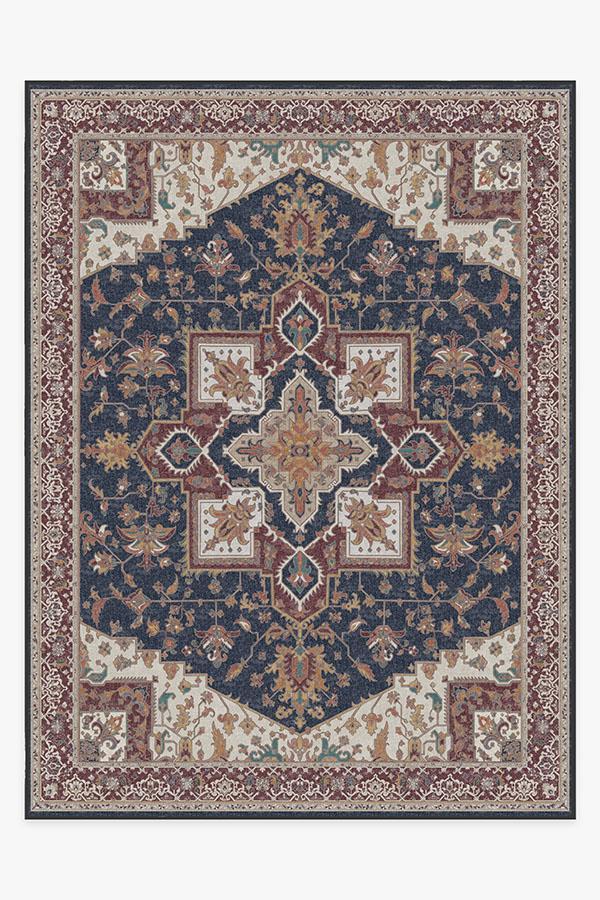 Maral Heriz Sapphire Rug 9'x12' | Stain-Resistant