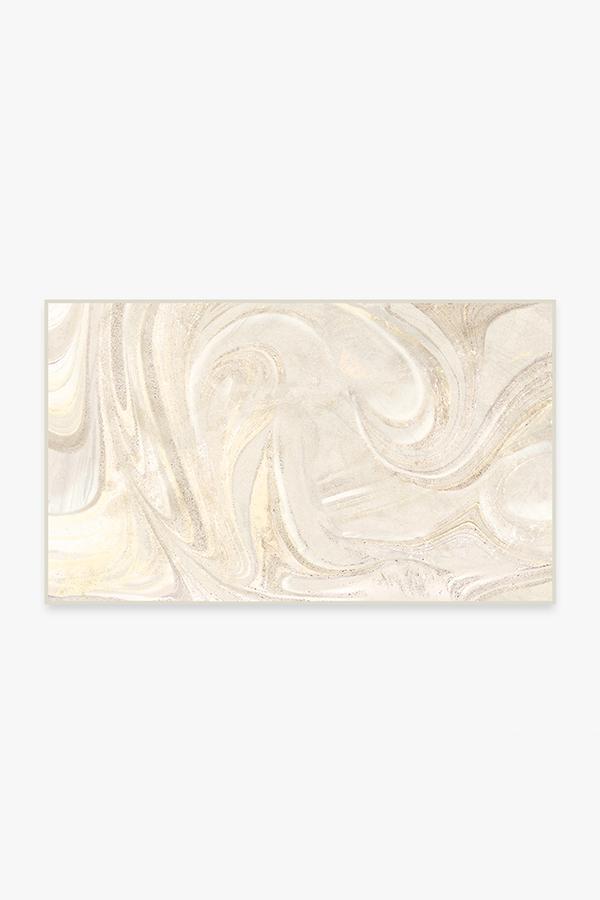 Marble Golden Ivory Rug 3'x5' | Stain-Resistant