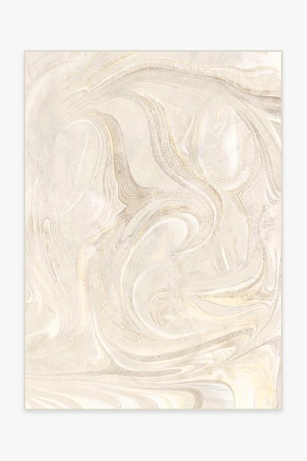 Marble Golden Ivory Rug 5'x7' | Stain-Resistant