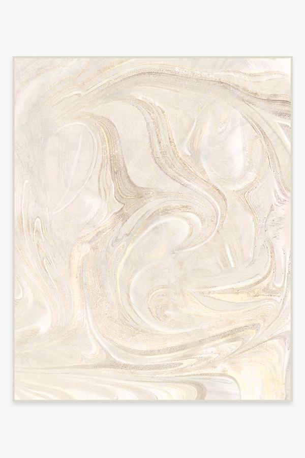 Marble Golden Ivory Rug 8'x10' | Stain-Resistant