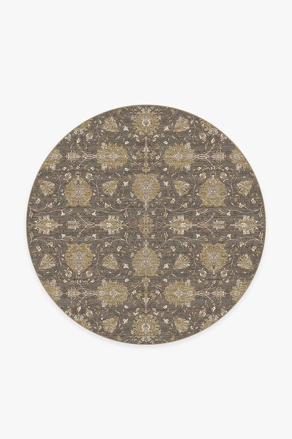 Marie Grey Taupe Rug 6' Round | Stain-Resistant
