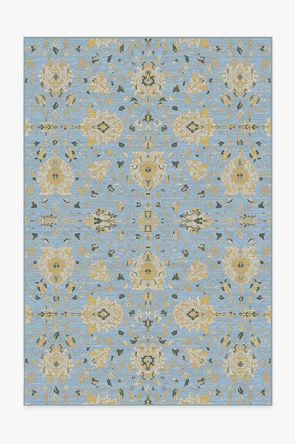 Marie Pale Blue Rug 6'x9' | Stain-Resistant
