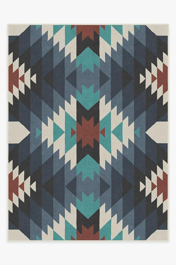Mariposa Blue Rug 9'x12' | Stain-Resistant
