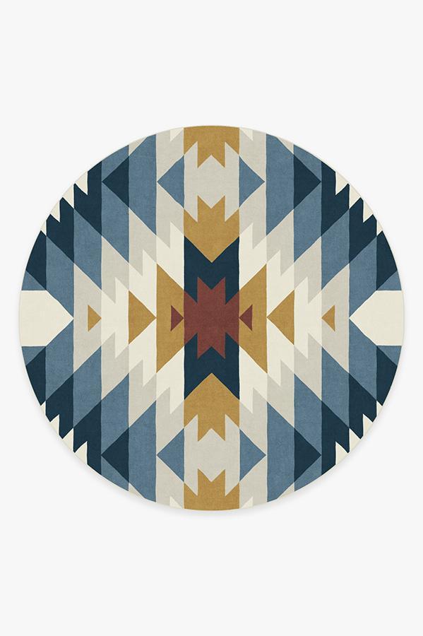 Mariposa Polychrome Rug 8' Round | Stain-Resistant