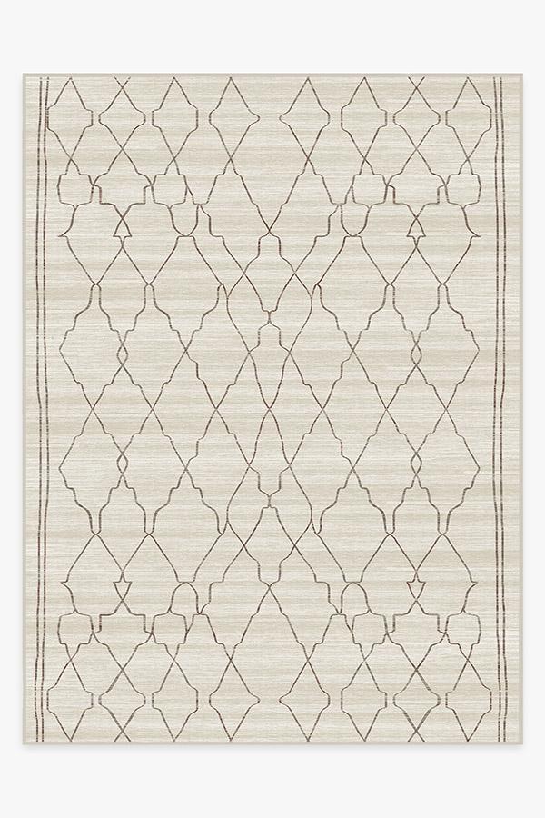 Marrakesh Beige Ivory Rug 9'x12' | Stain-Resistant