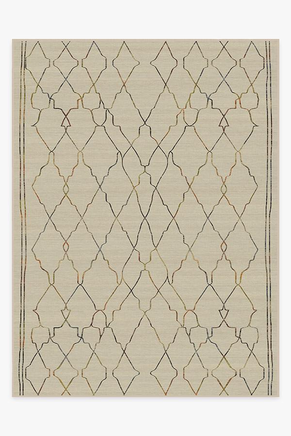 Marrakesh Natural Multicolor Rug 9'x12' | Stain-Resistant