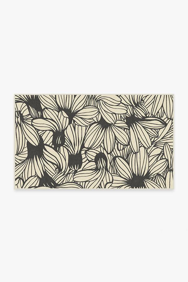 Meena Black & White Rug 3'x5' | Stain-Resistant