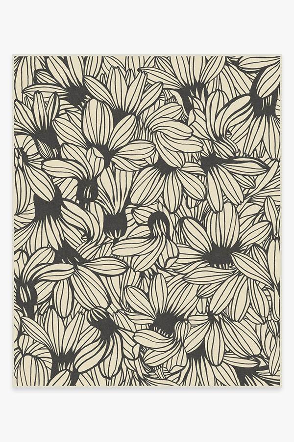 Meena Black & White Rug 8'x10' | Stain-Resistant