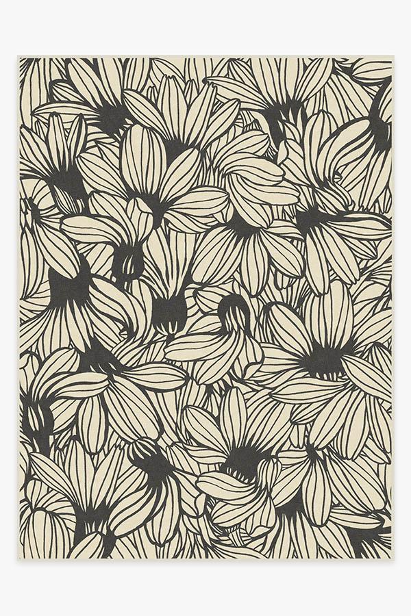 Meena Black & White Rug 9'x12' | Stain-Resistant