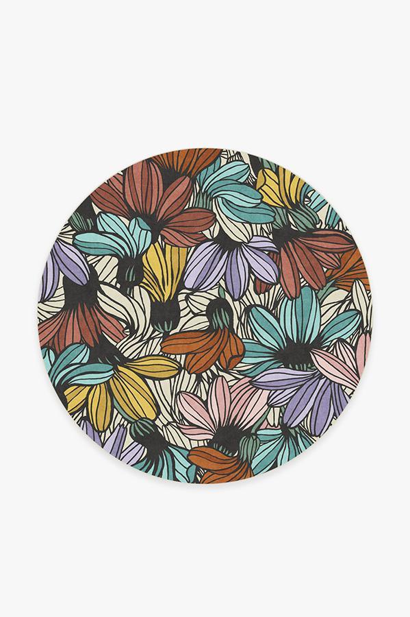 Meena Polychrome Rug 6' Round | Stain-Resistant