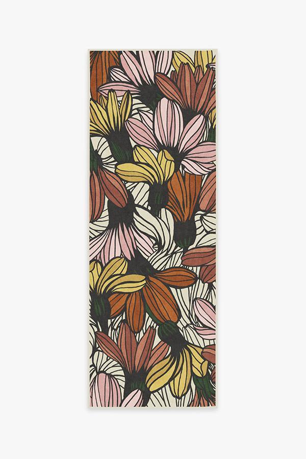 Meena Starburst Rug 2.5'x10' | Stain-Resistant