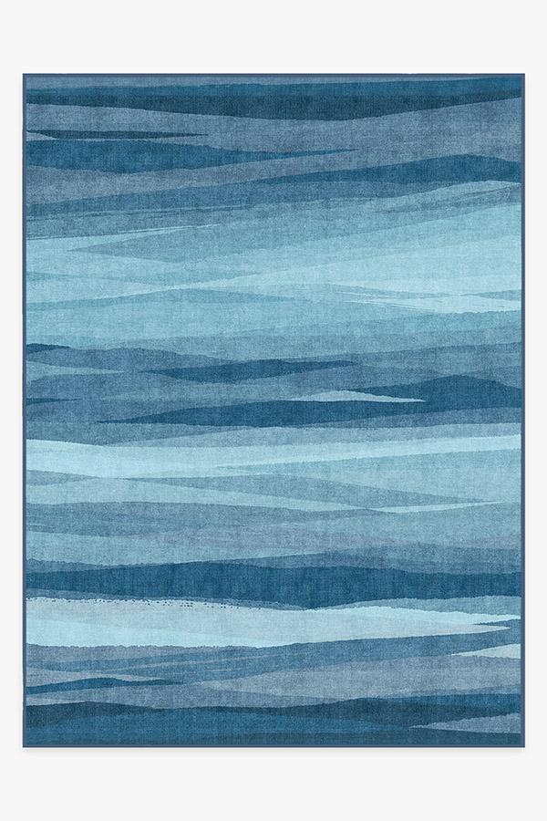 Meridian Blue Rug 9'x12' | Stain-Resistant