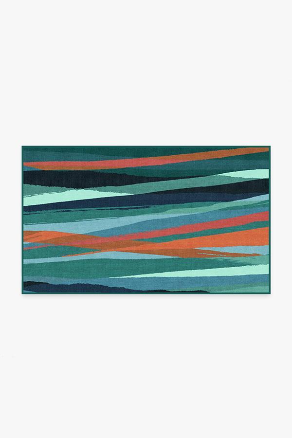 Meridian Turquoise Rug 3'x5' | Stain-Resistant