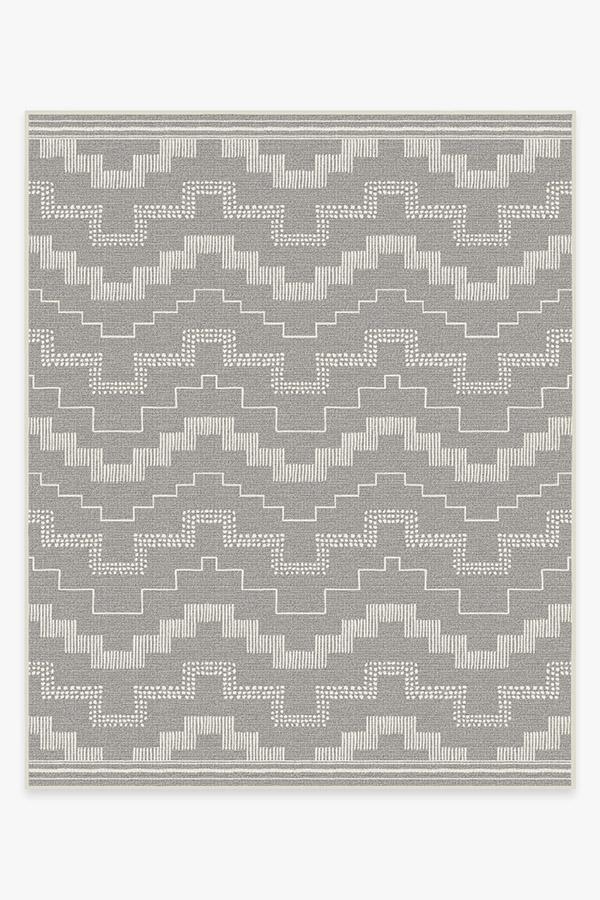 Outdoor Meseta Grey Rug 8'x10' | Stain-Resistant