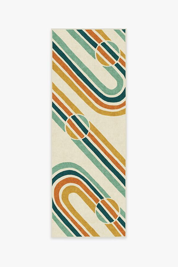 Metro Multicolor Rug 2.5'x10' | Stain-Resistant