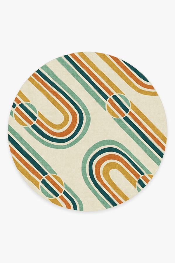 Metro Multicolor Rug 8' Round | Stain-Resistant