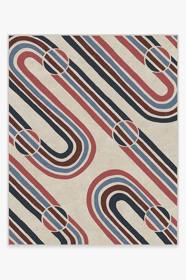 Metro Red Rug 8'x10' | Stain-Resistant