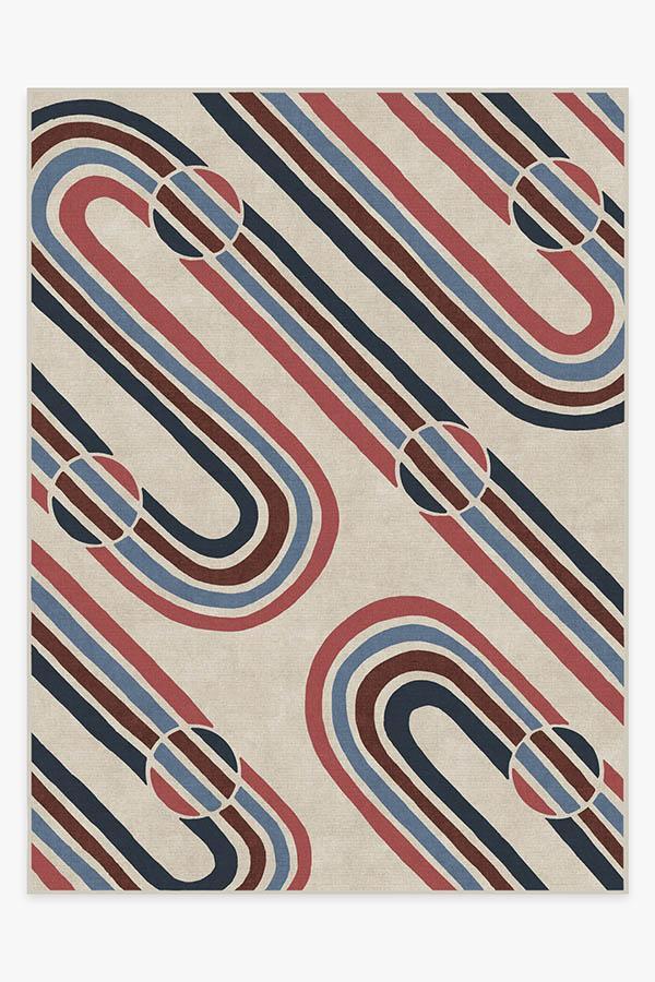 Metro Red Rug 9'x12' | Stain-Resistant