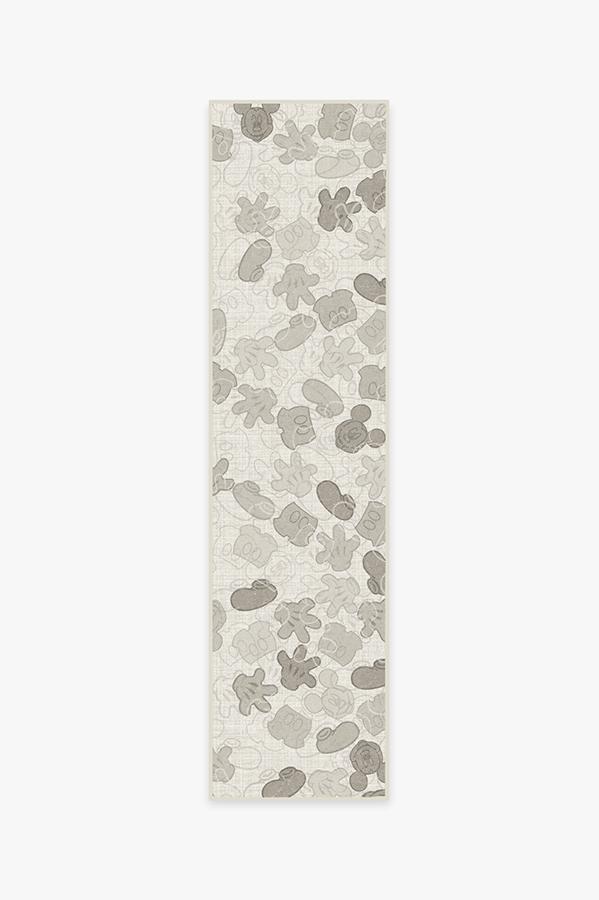 Mickey All Over Natural Rug 2.5'x10' | Stain-Resistant