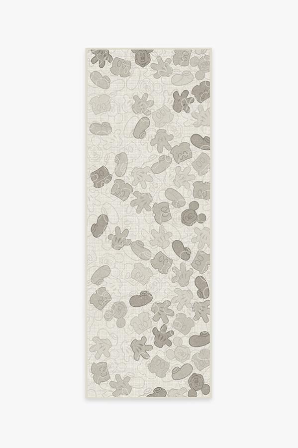Mickey All Over Natural Rug 2.5'x7' | Stain-Resistant