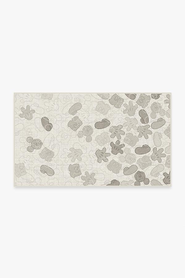 Mickey All Over Natural Rug 3'x5' | Stain-Resistant
