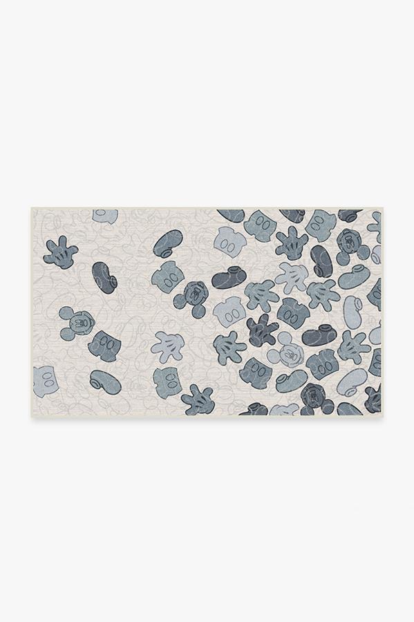 Mickey All Over Slate Blue Rug 3'x5' | Stain-Resistant