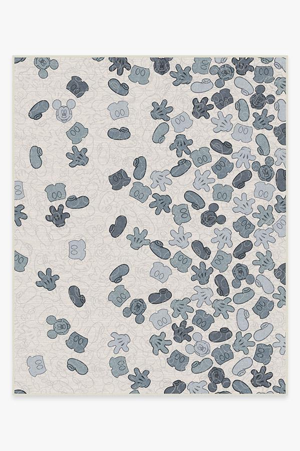 Mickey All Over Slate Blue Rug 8'x10' | Stain-Resistant