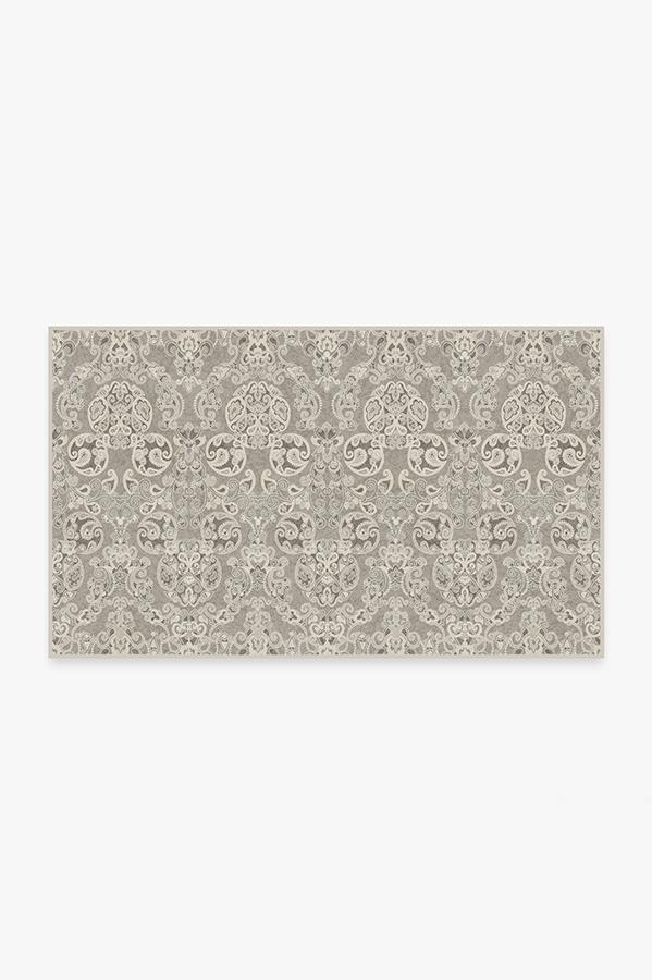 Mickey Damask Stone Rug 3'x5' | Stain-Resistant