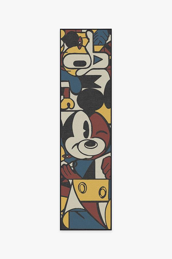 Mickey & Friends Multicolor Rug 2.5'x10' | Stain-Resistant